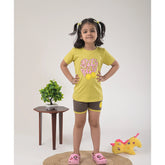 Trendy Girls Half Sleeve Top and Shorts Set – Perfect Summer Look